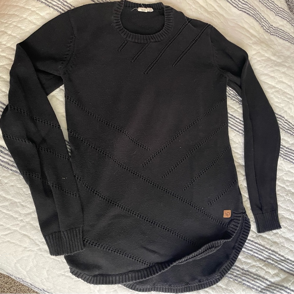 Black 10Tree Cotton Sweater | Size M